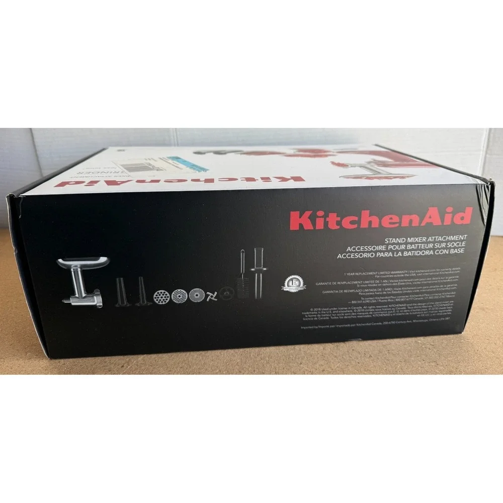 KitchenAid Metal Food Grinder Stand Mixer Attachment in Box NEW SEALED - Picture 3 of 4